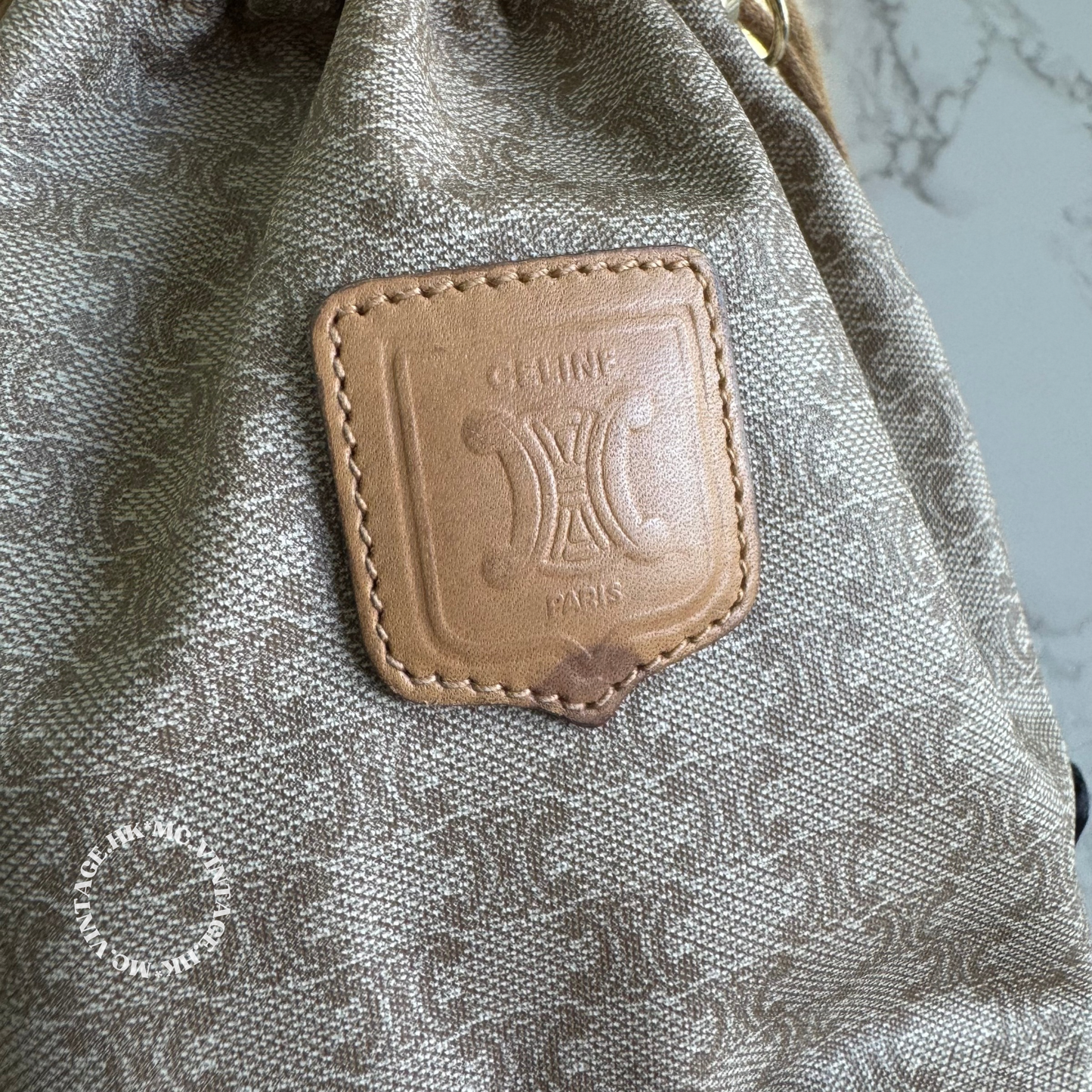 CELINE Vintage Macadam Bucket Bag