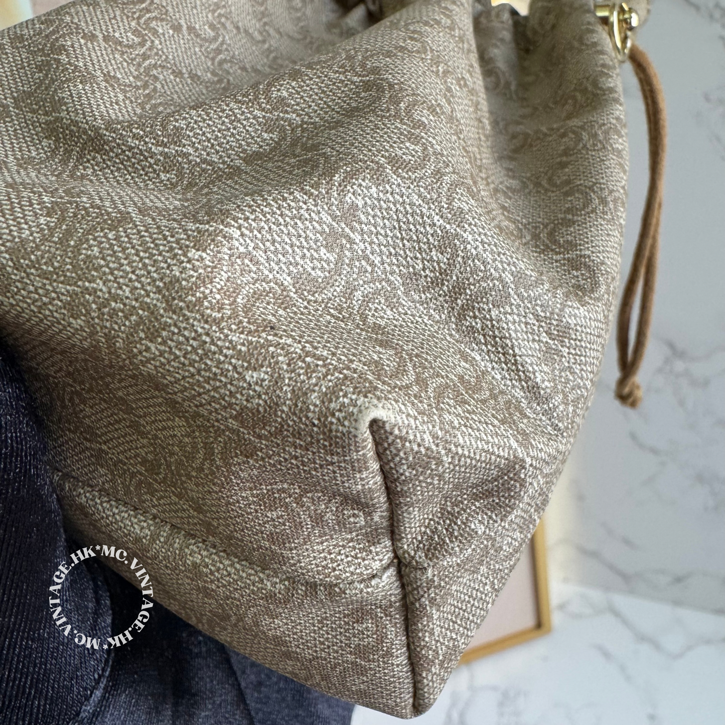 CELINE Vintage Macadam Bucket Bag