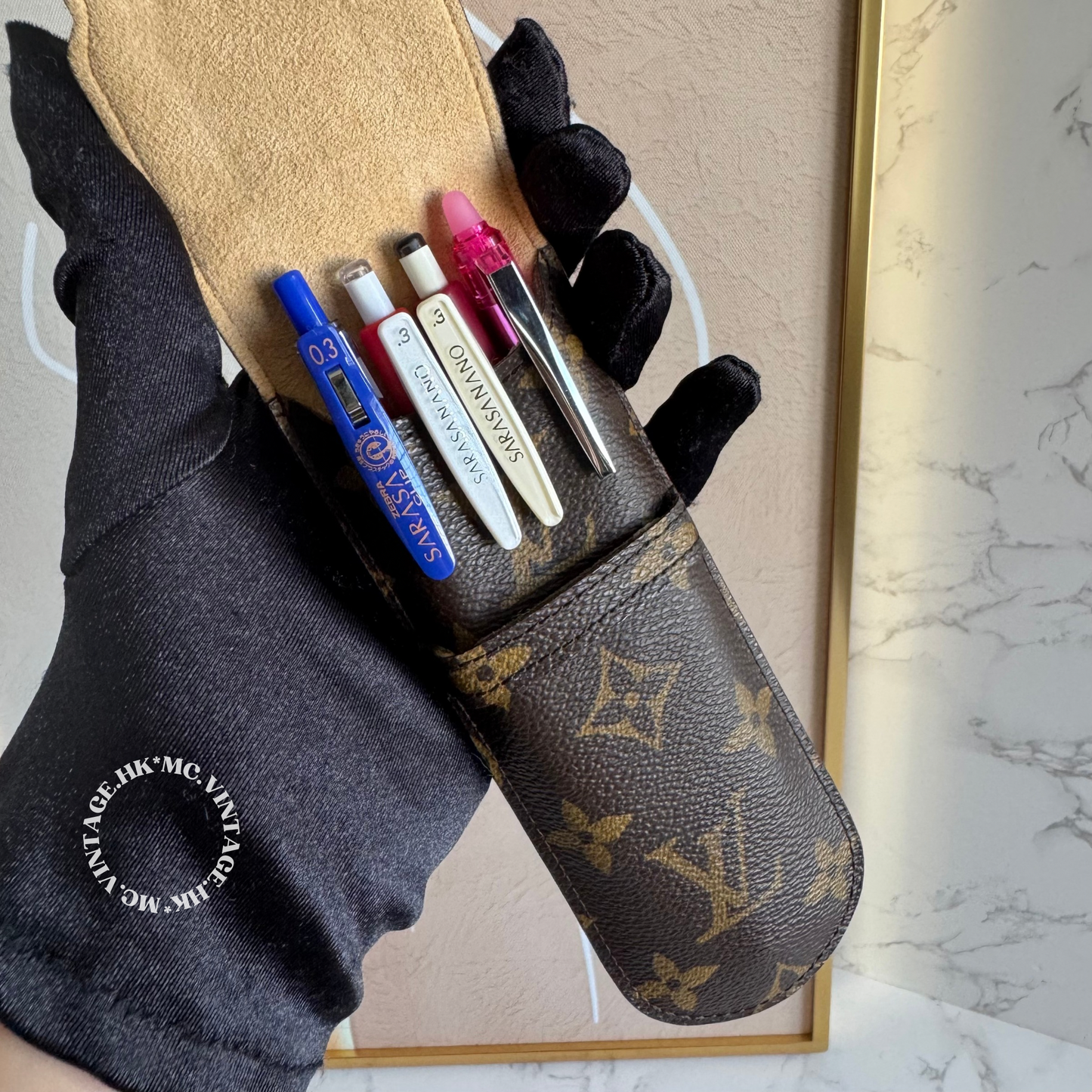 LV Monogram Pen Case / Glasses Case