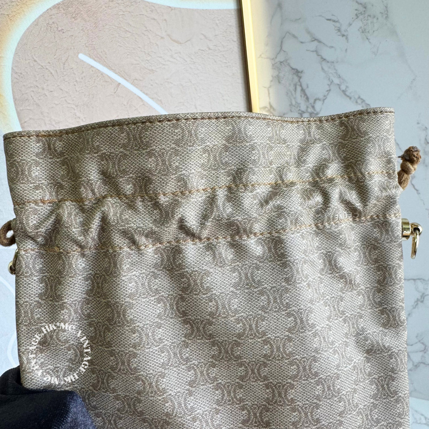 CELINE Vintage Macadam Bucket Bag