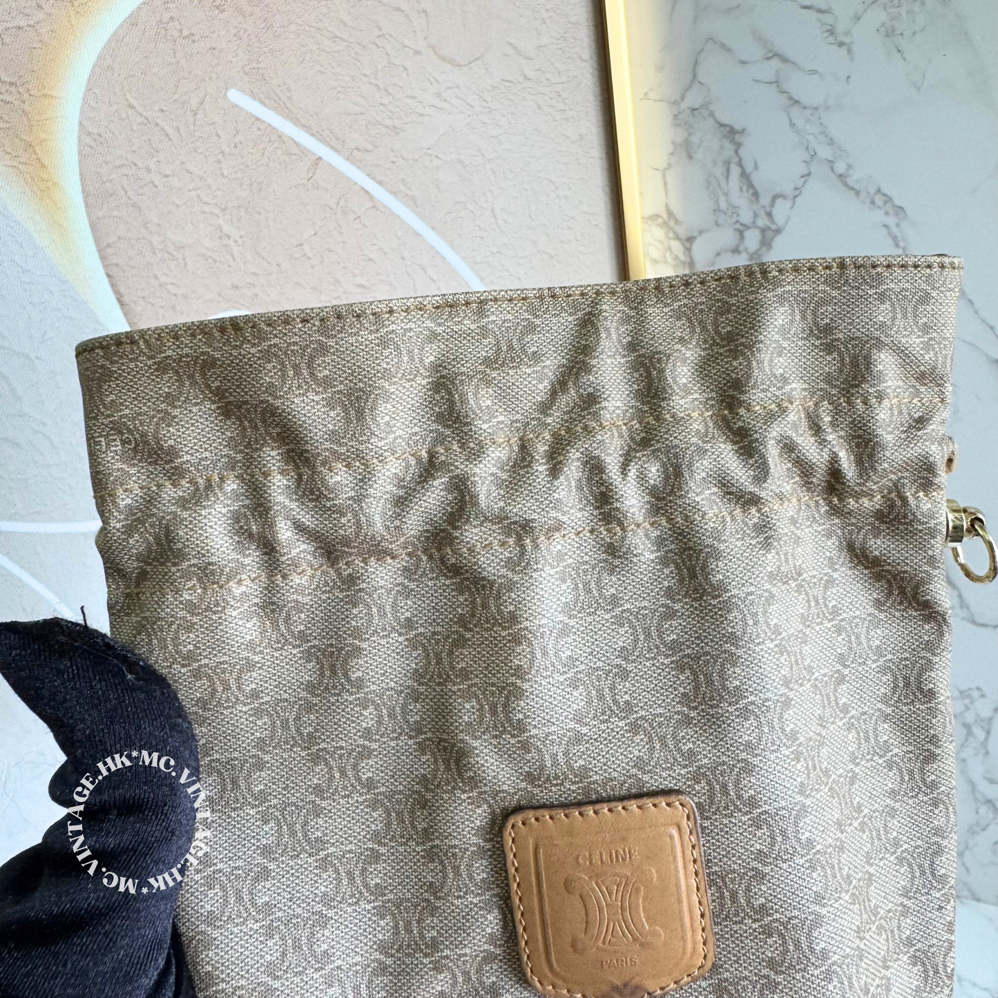 CELINE Vintage Macadam Bucket Bag