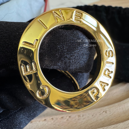 CELINE Metal Scarf Ring