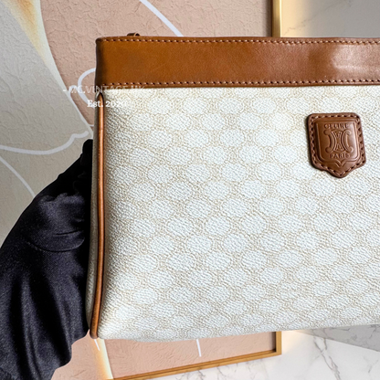CELINE Vintage Macadam Clutch