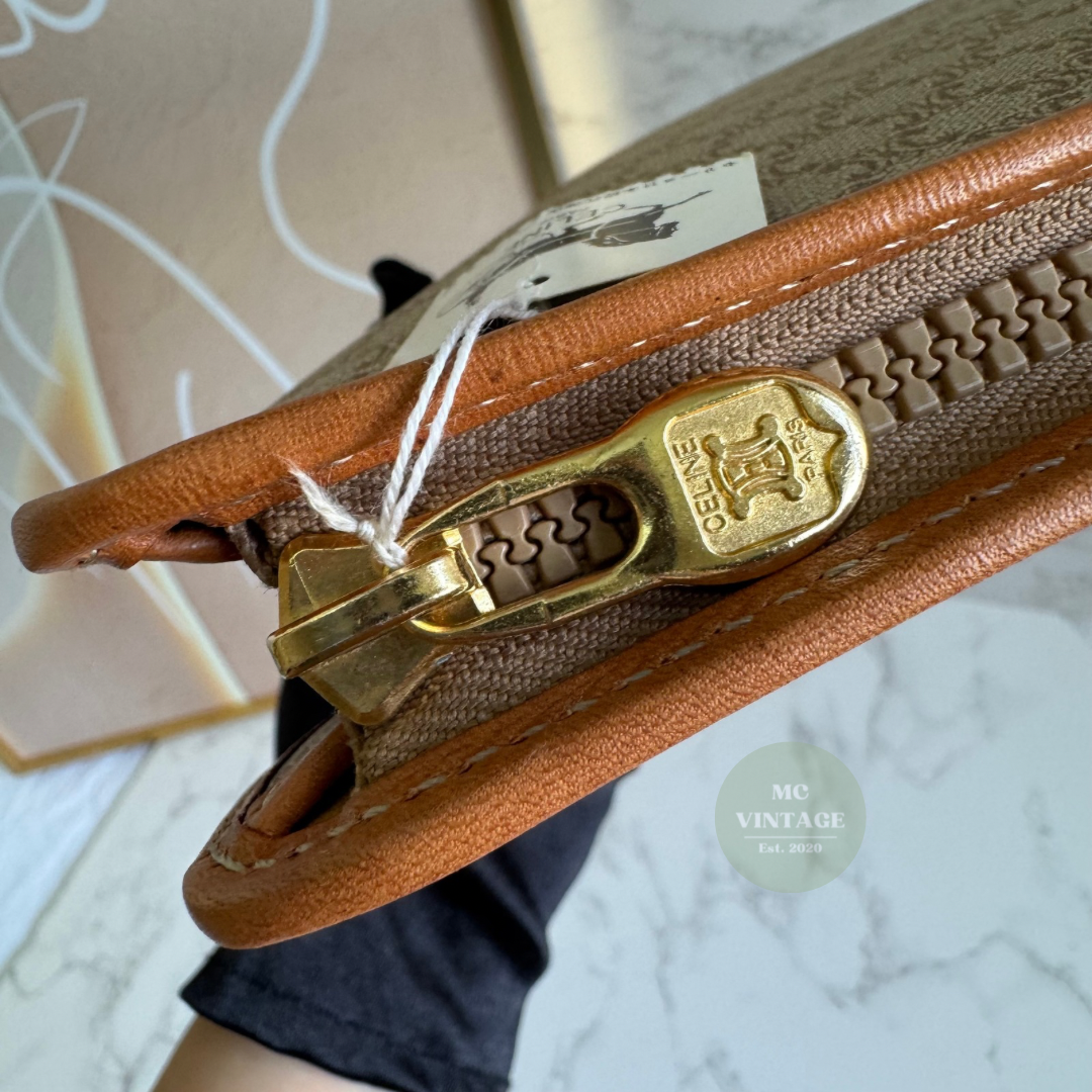 CELINE Vintage Macadam Clutch