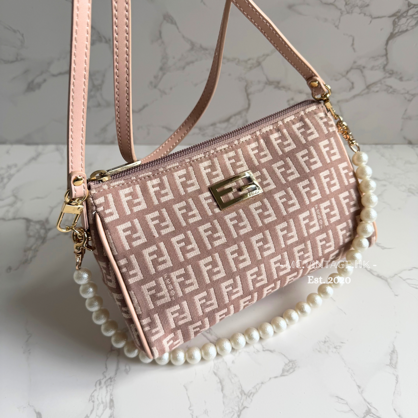 FENDI Zucchino Canvas Pouch