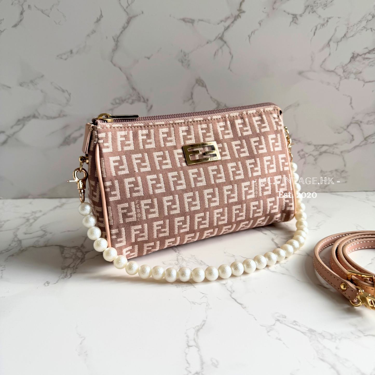 FENDI Zucchino Canvas Pouch