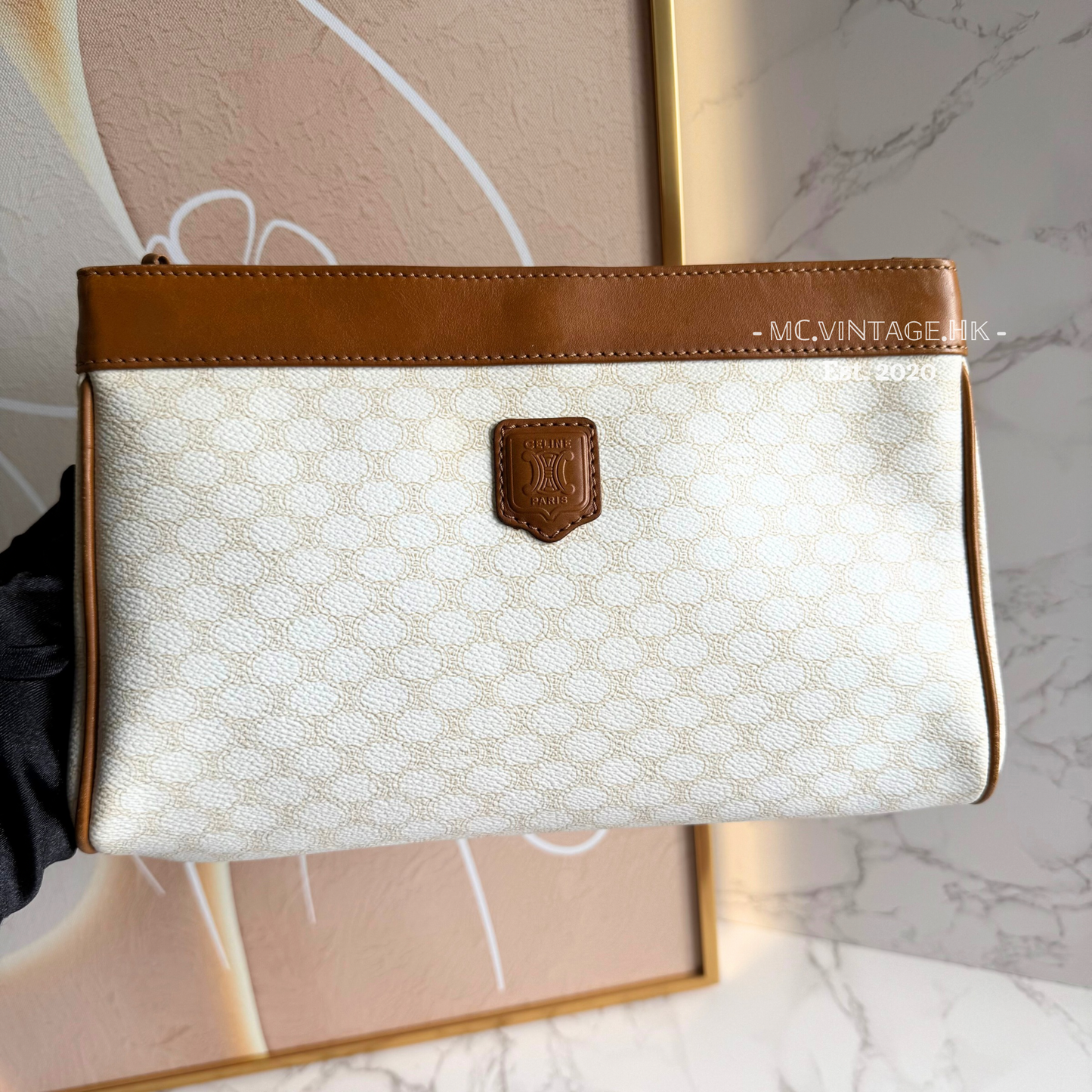 CELINE Vintage Macadam Clutch