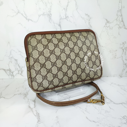 GUCCI Vintage GG 2-Way Bag