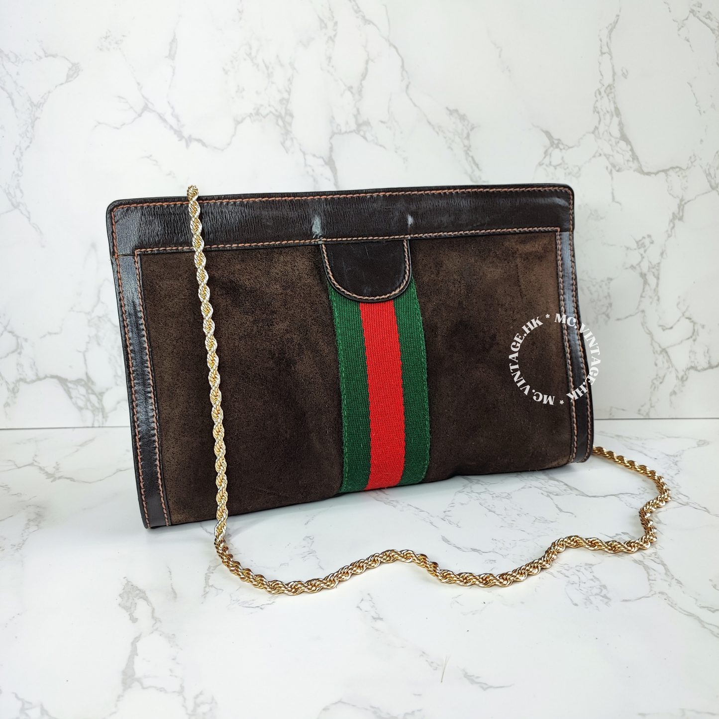 GUCCI Vintage Sherry Line Clutch