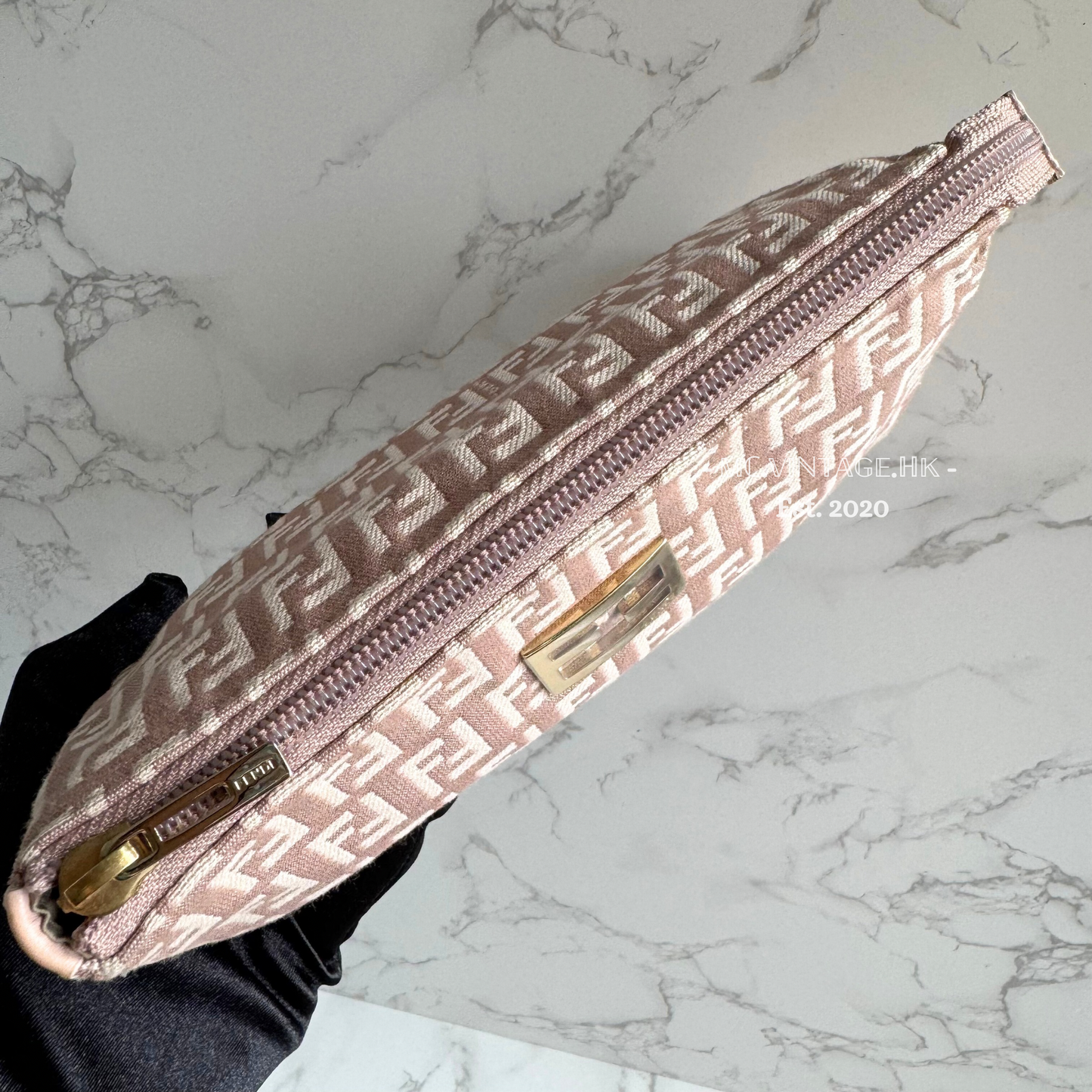 FENDI Zucchino Canvas Pouch