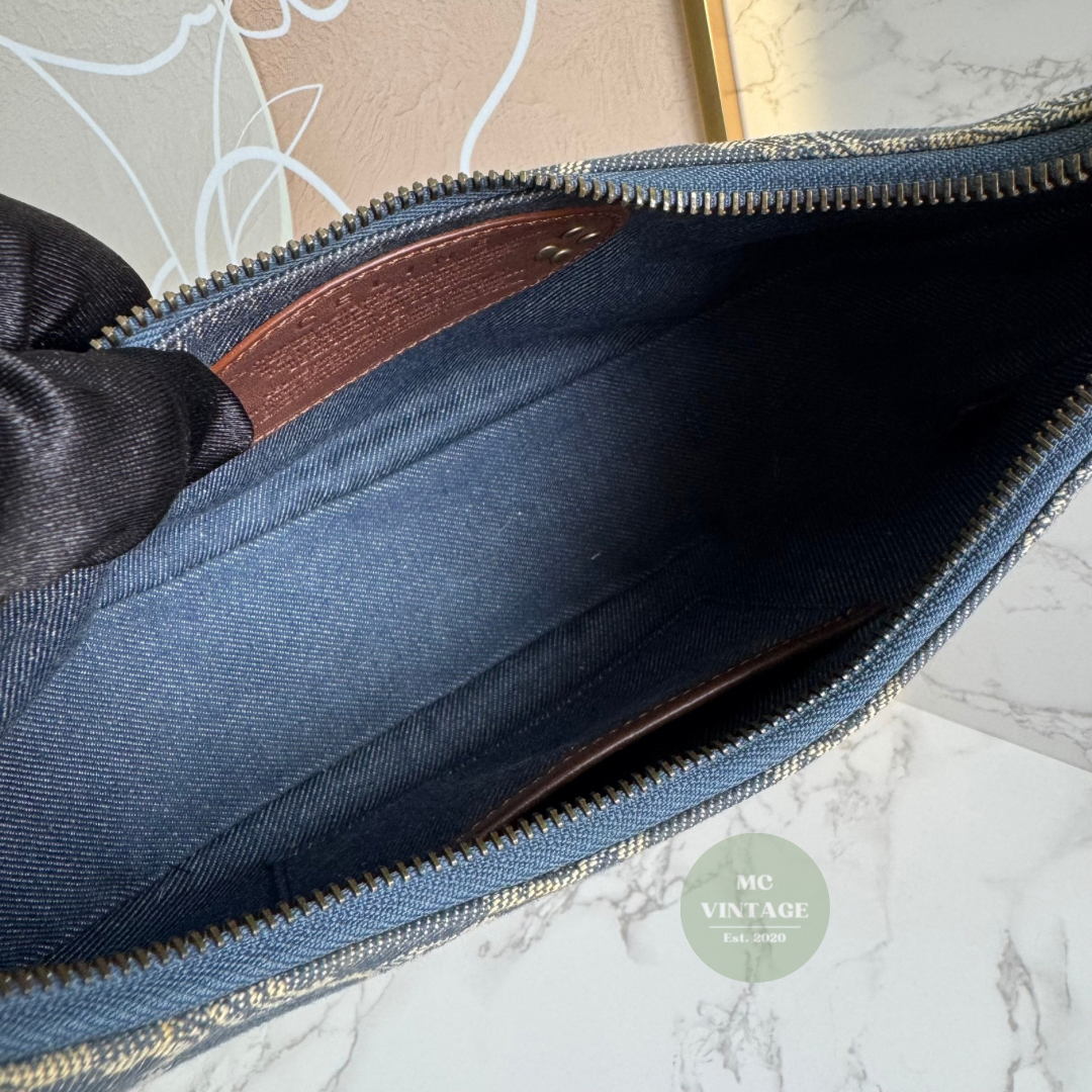 CELINE Vintage Denim Shoulder Bag