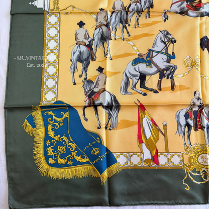 HERMES 90’s Silk Scarf