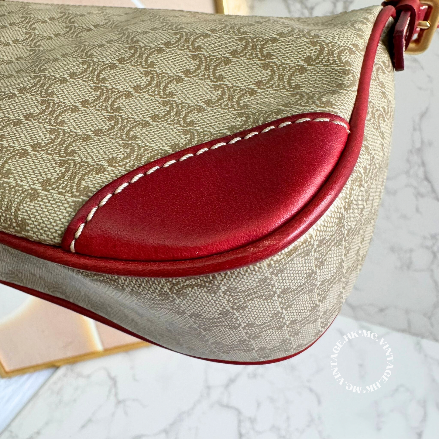 CELINE Vintage Macadam Underarm Bag