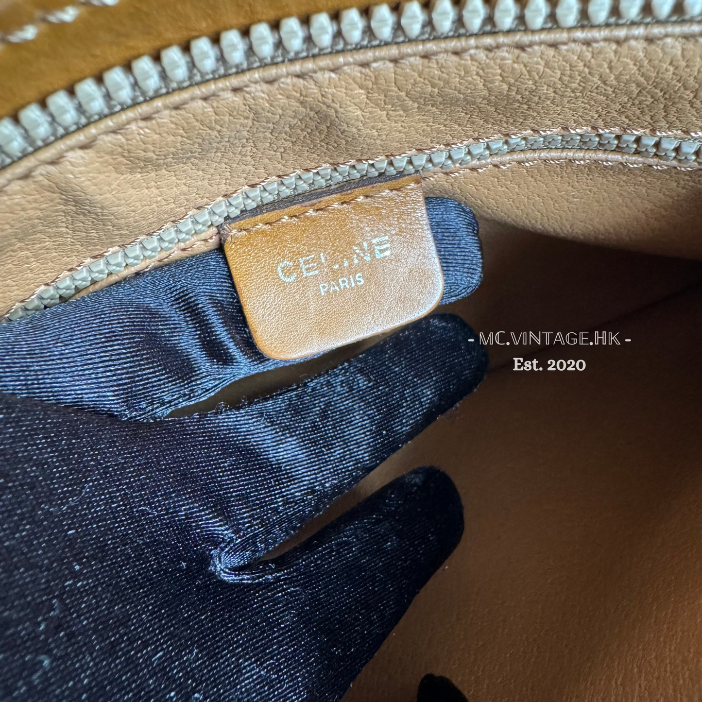 CELINE Vintage Macadam Clutch