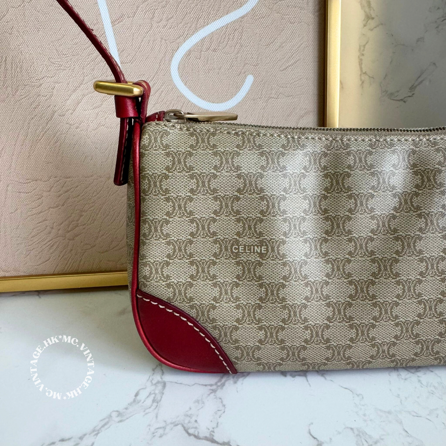 CELINE Vintage Macadam Underarm Bag