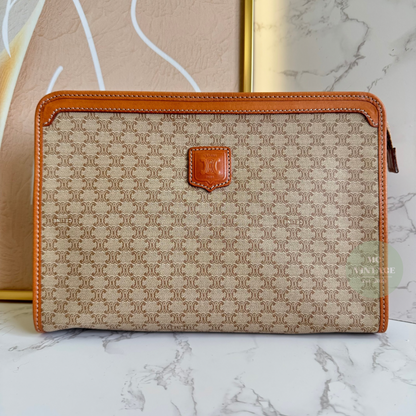 CELINE Vintage Macadam Clutch