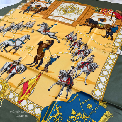 HERMES 90’s Silk Scarf