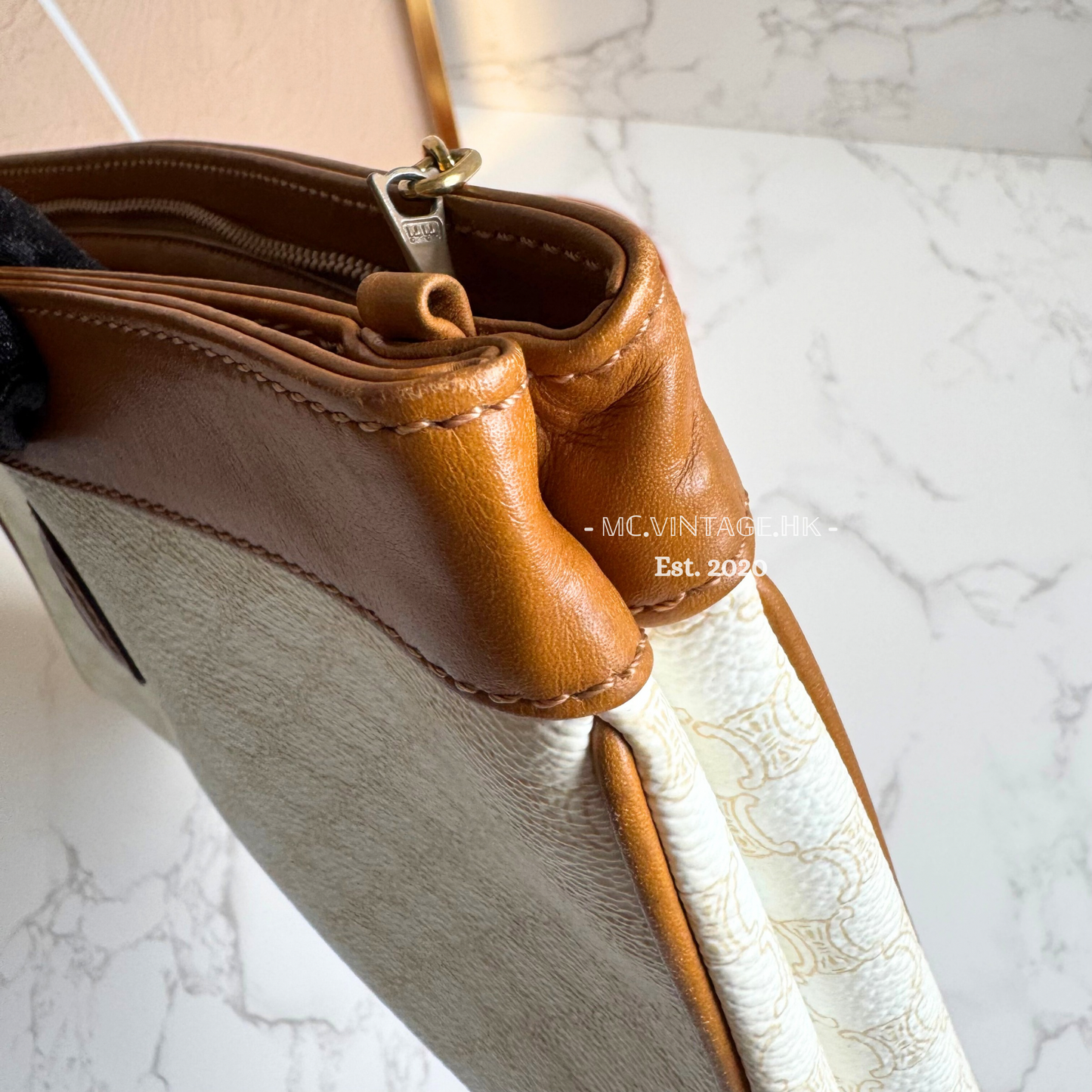 CELINE Vintage Macadam Clutch
