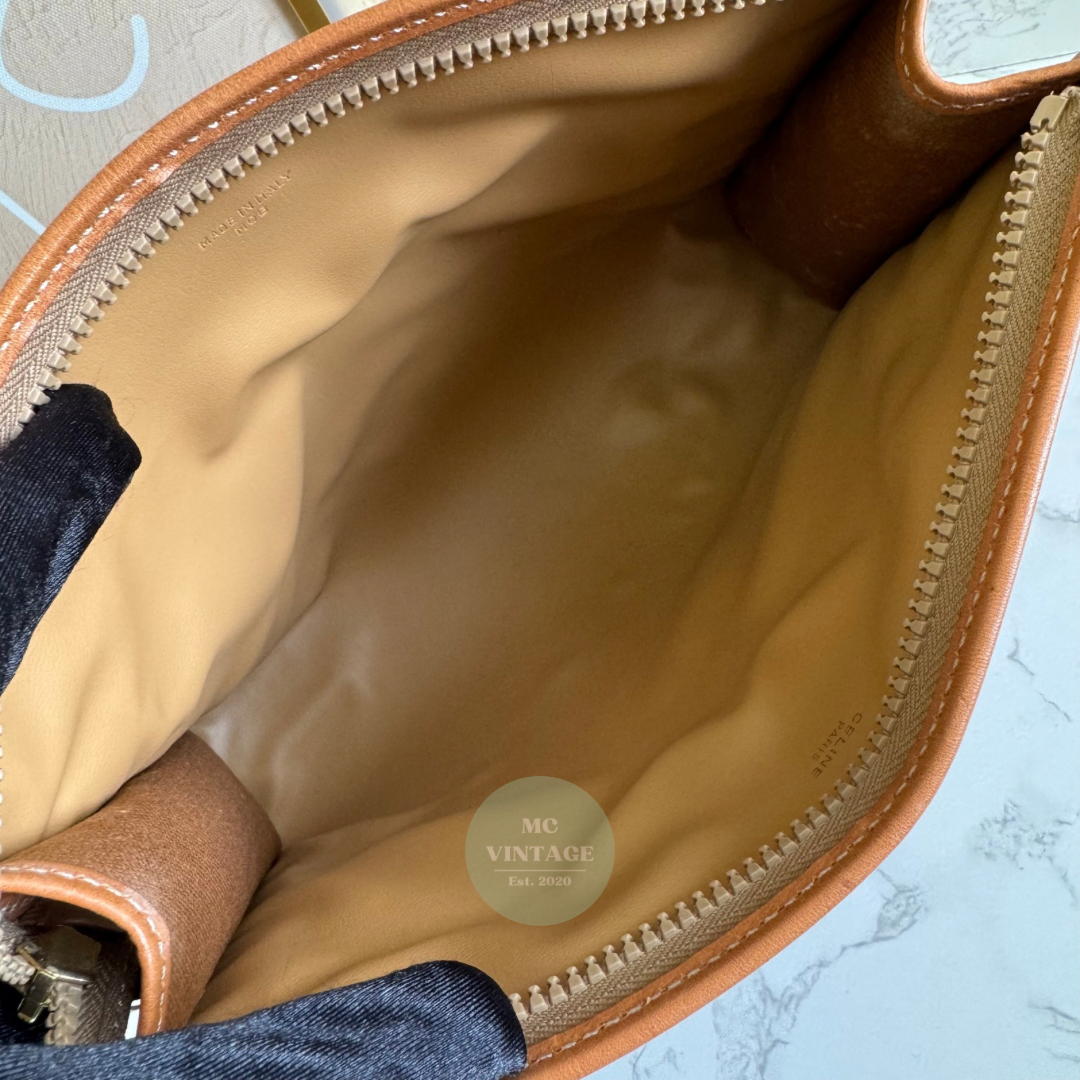 CELINE Vintage Macadam Clutch