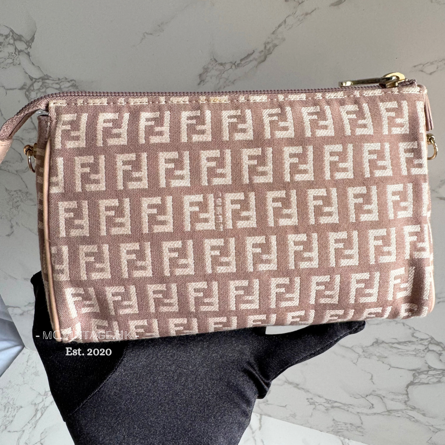 FENDI Zucchino Canvas Pouch