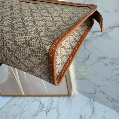 CELINE Vintage Macadam Clutch