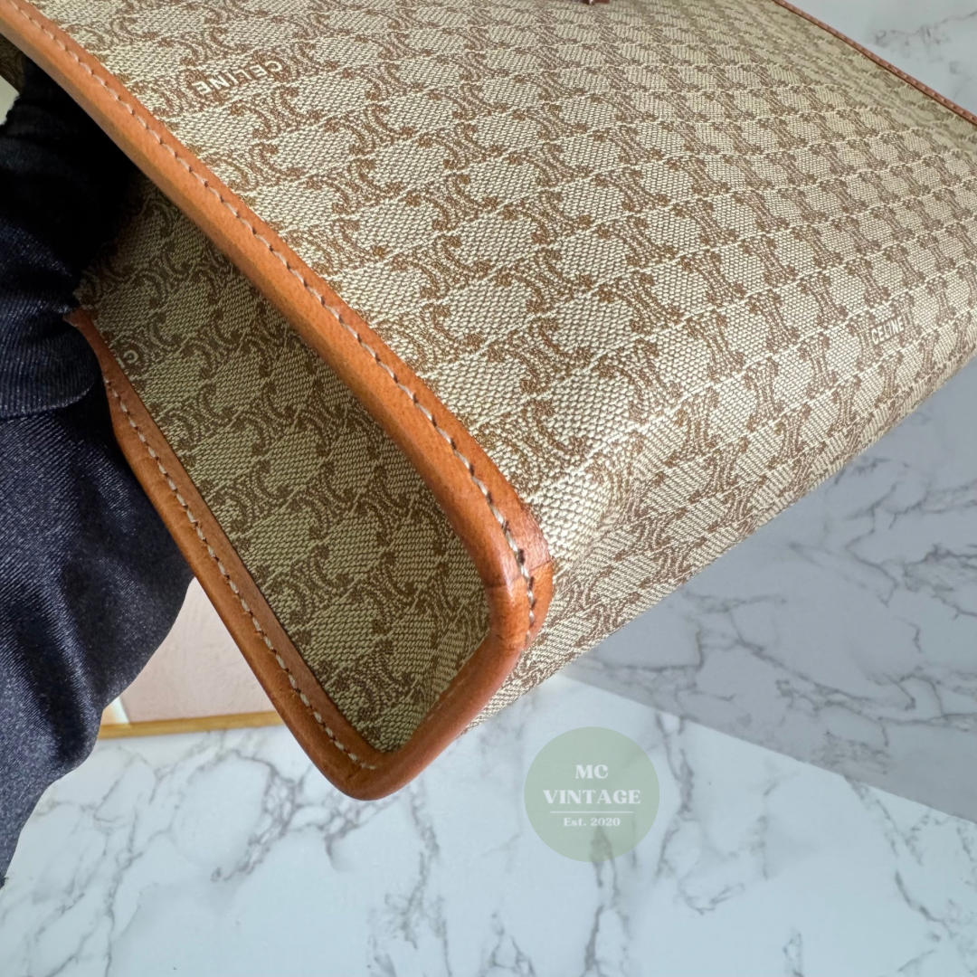 CELINE Vintage Macadam Clutch