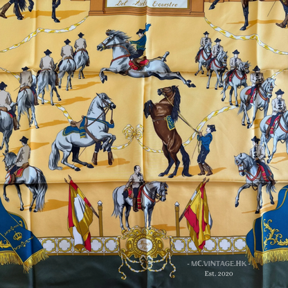 HERMES 90’s Silk Scarf