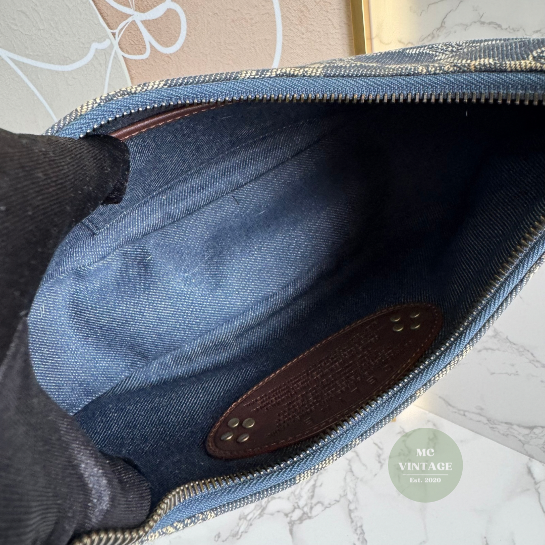 CELINE Vintage Denim Shoulder Bag