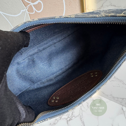 CELINE Vintage Denim Shoulder Bag