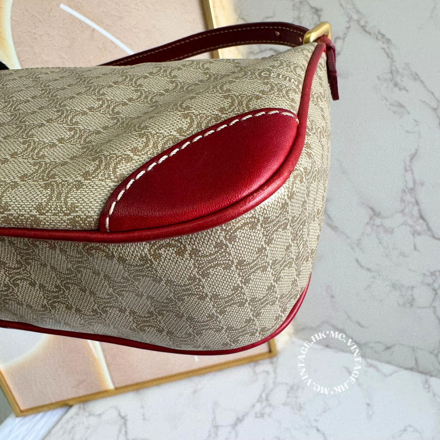 CELINE Vintage Macadam Underarm Bag