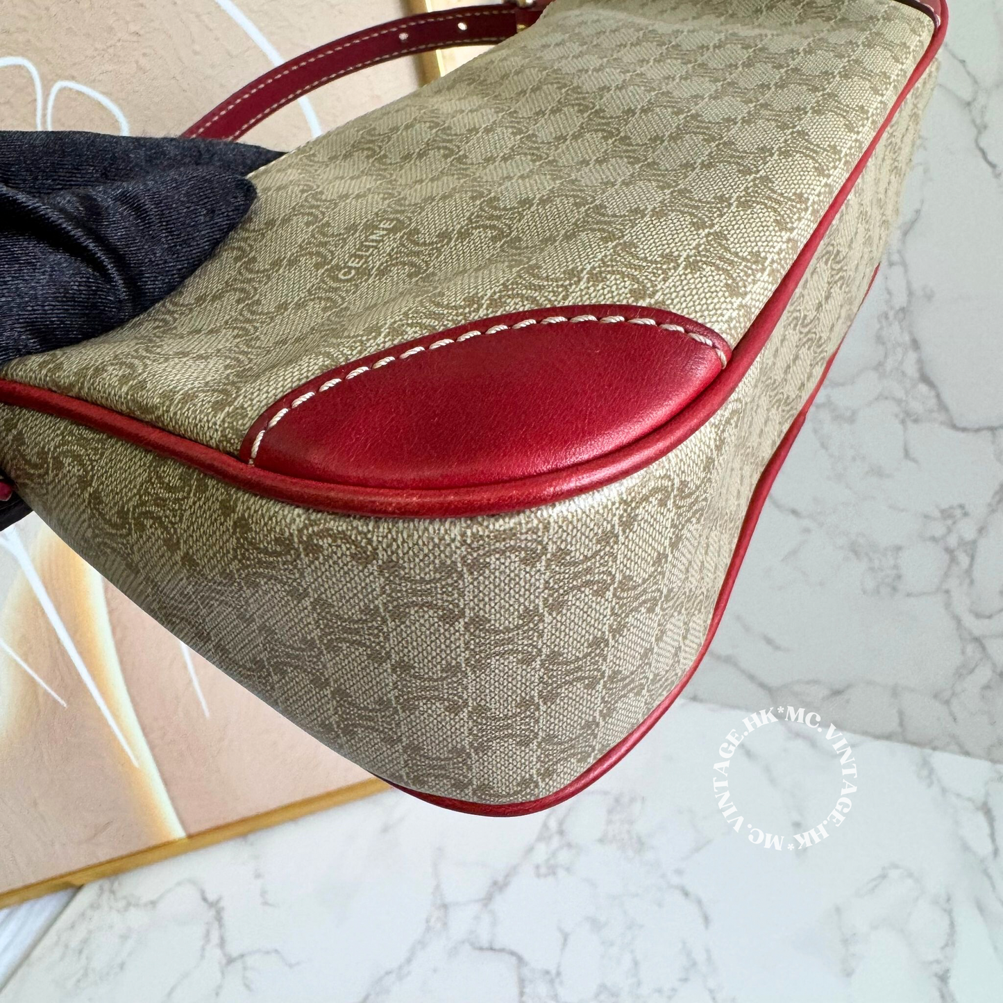 CELINE Vintage Macadam Underarm Bag