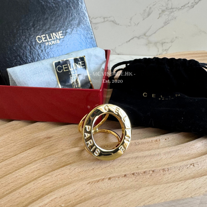 CELINE Metal Scarf Ring