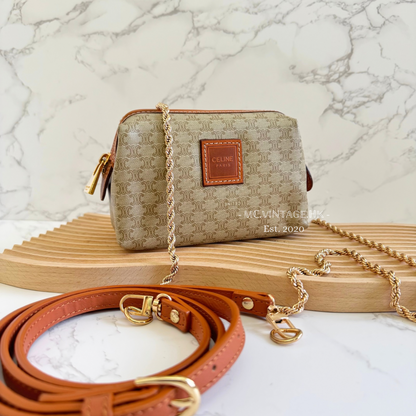CELINE Vintage Macadam Mini Pouch