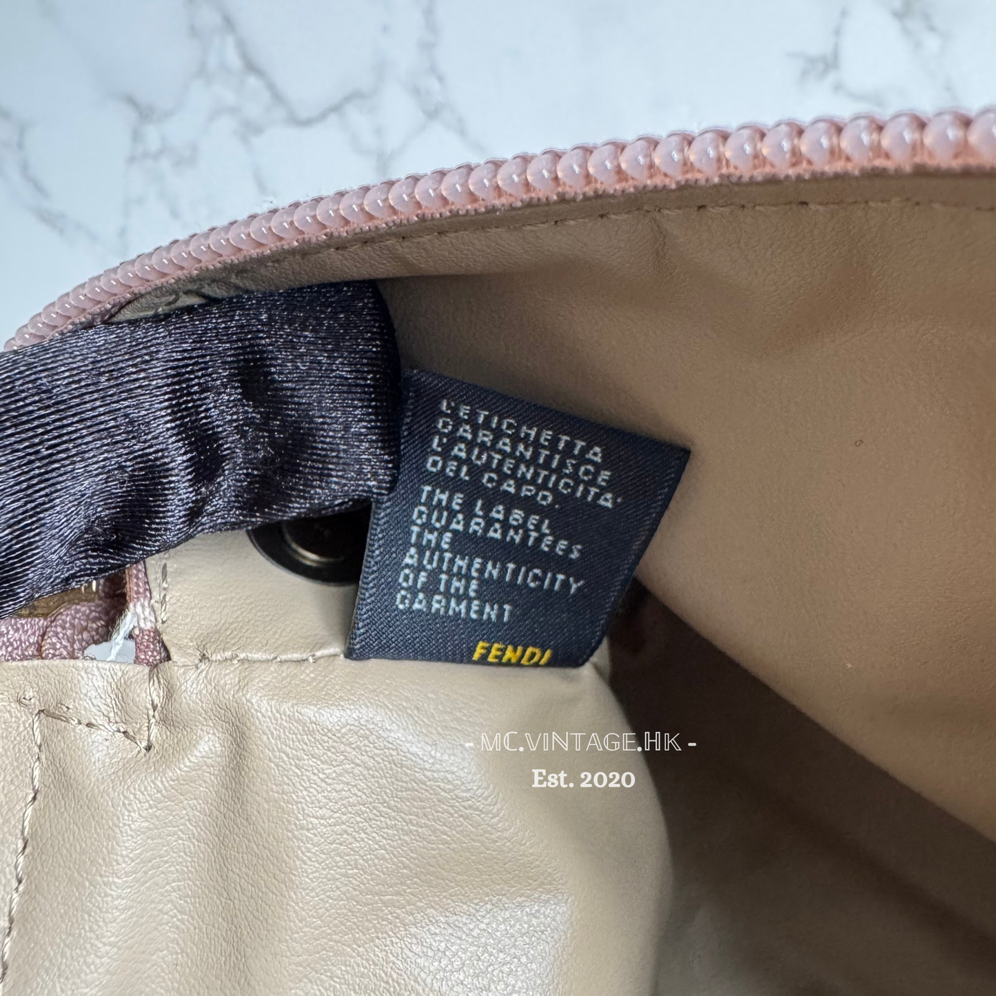 FENDI Zucchino Canvas Pouch