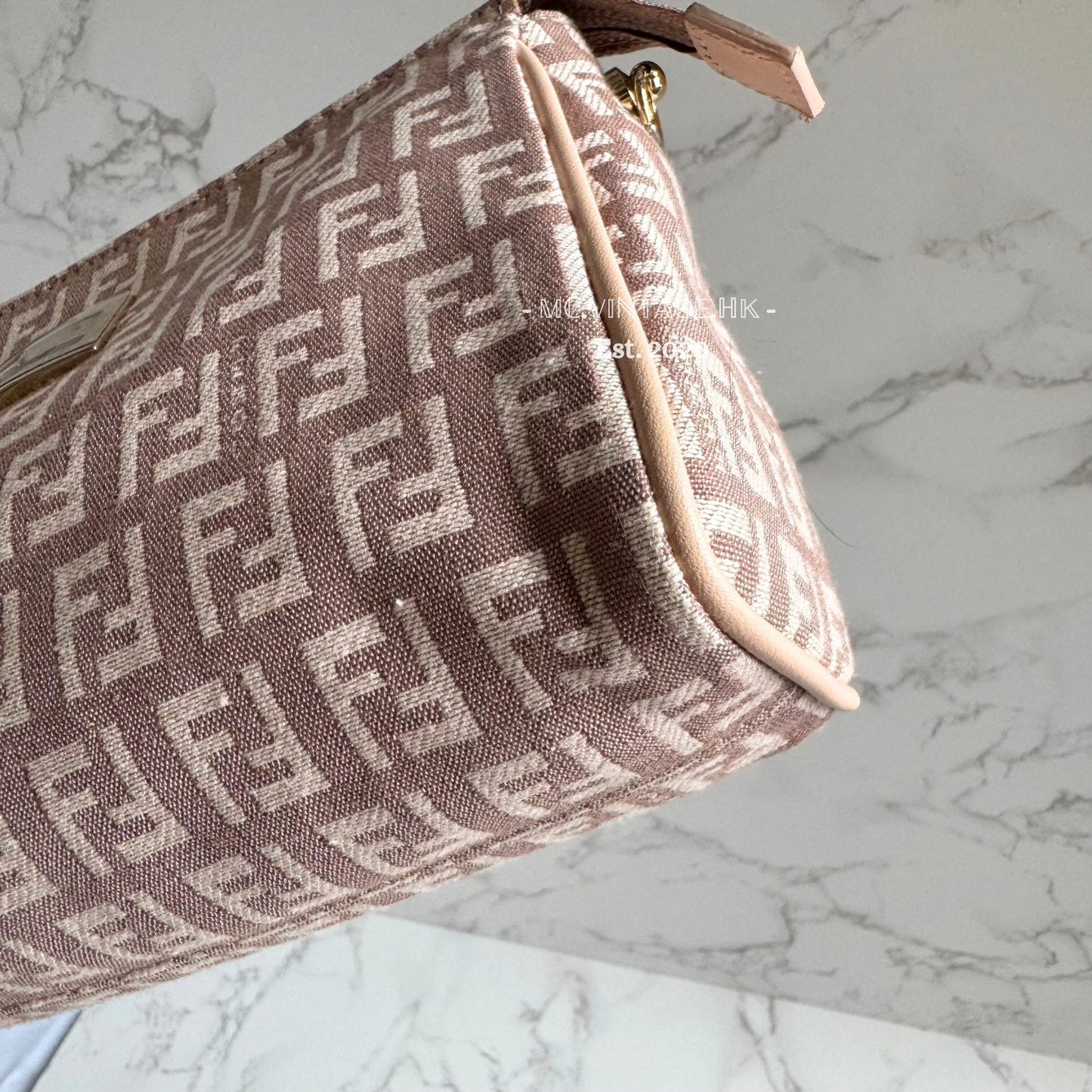 FENDI Zucchino Canvas Pouch