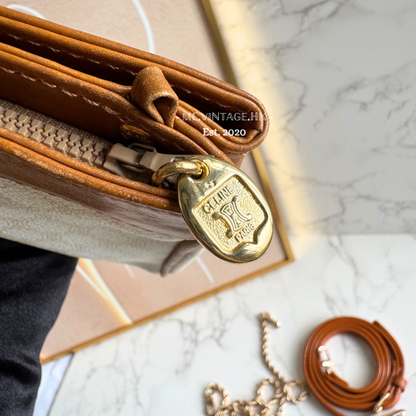 CELINE Vintage Macadam Clutch