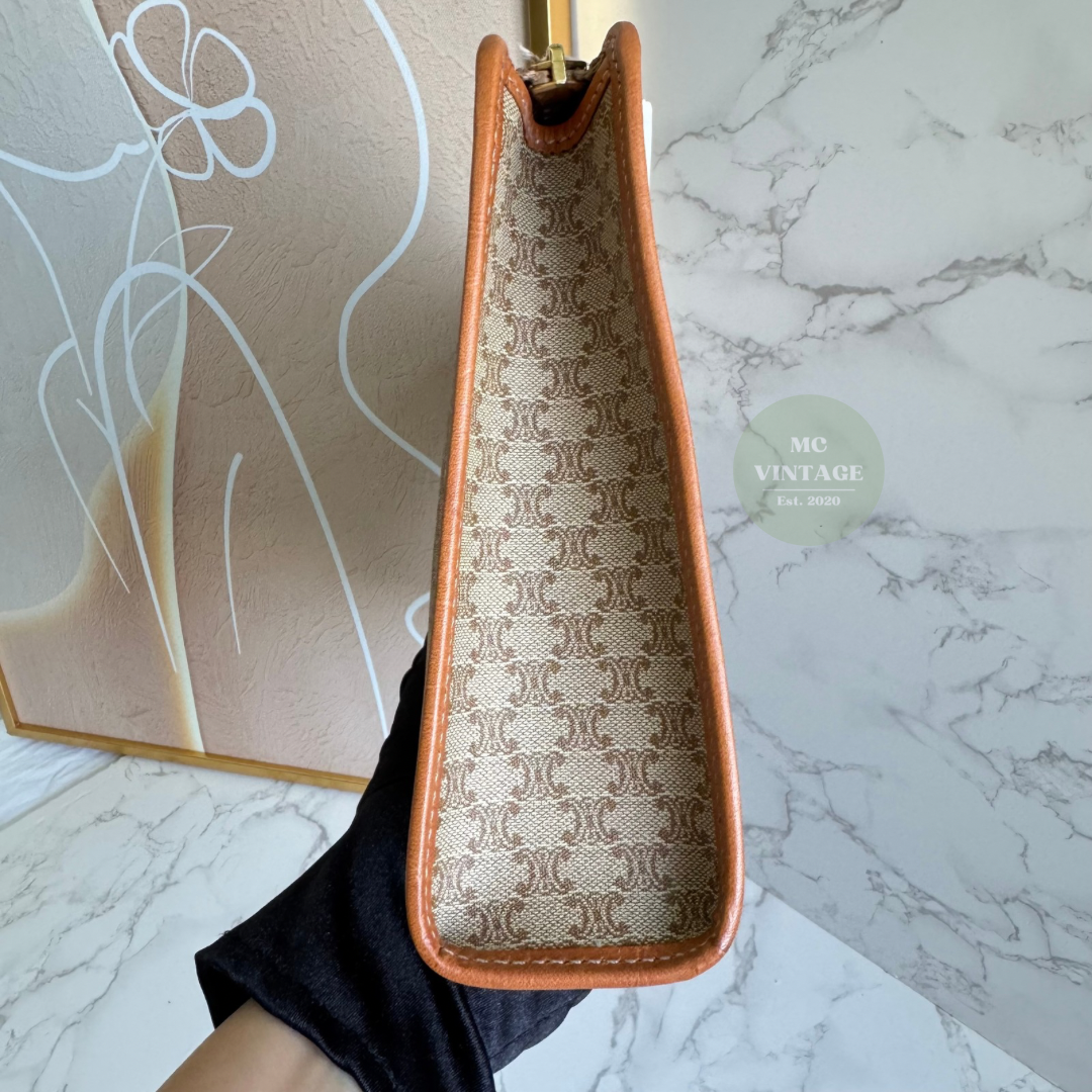 CELINE Vintage Macadam Clutch