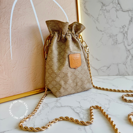 CELINE Vintage Macadam Bucket Bag