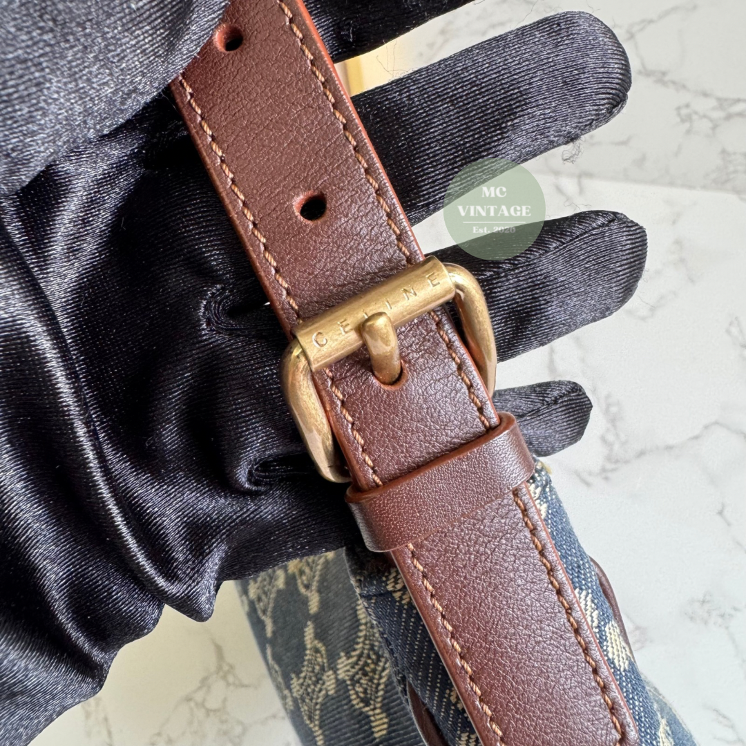 CELINE Vintage Denim Shoulder Bag