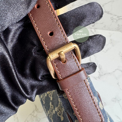 CELINE Vintage Denim Shoulder Bag