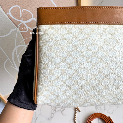 CELINE Vintage Macadam Clutch