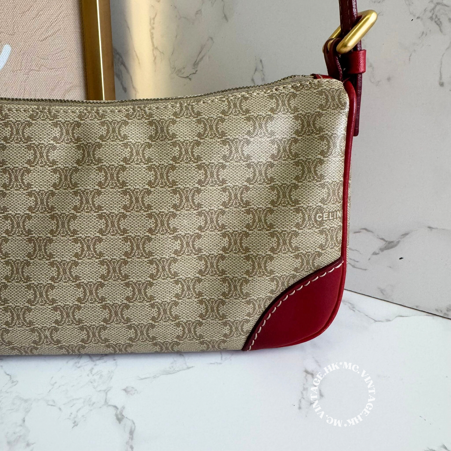 CELINE Vintage Macadam Underarm Bag