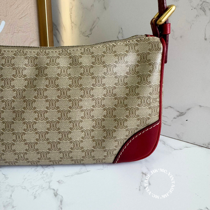 CELINE Vintage Macadam Underarm Bag