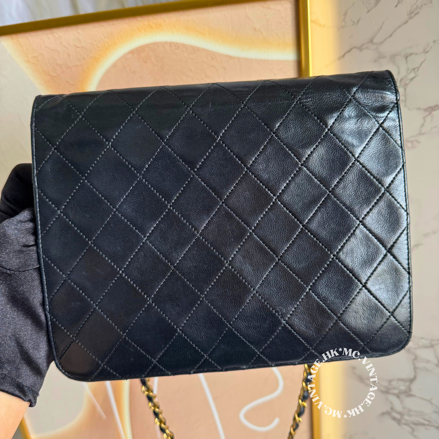 CHANEL Vintage Push-Lock Bag