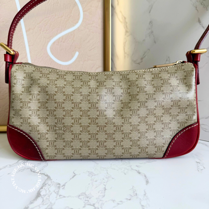 CELINE Vintage Macadam Underarm Bag
