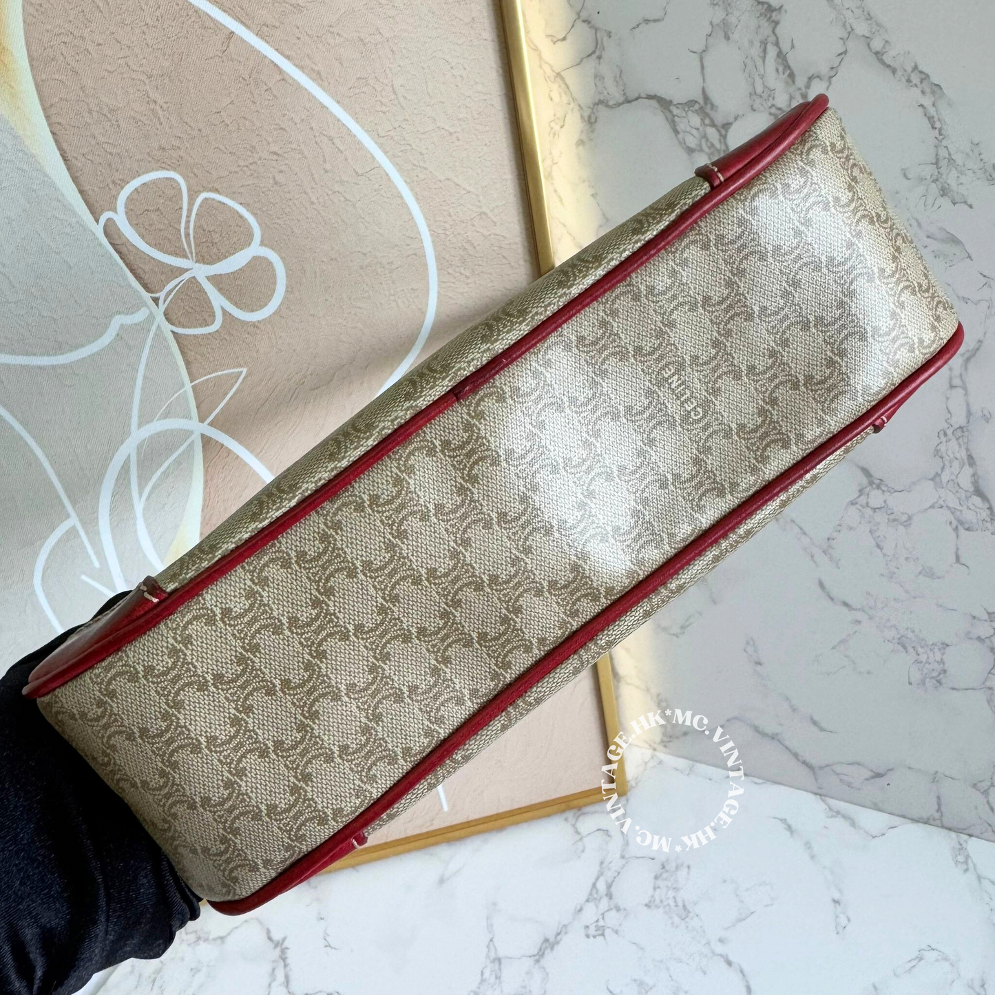 CELINE Vintage Macadam Underarm Bag