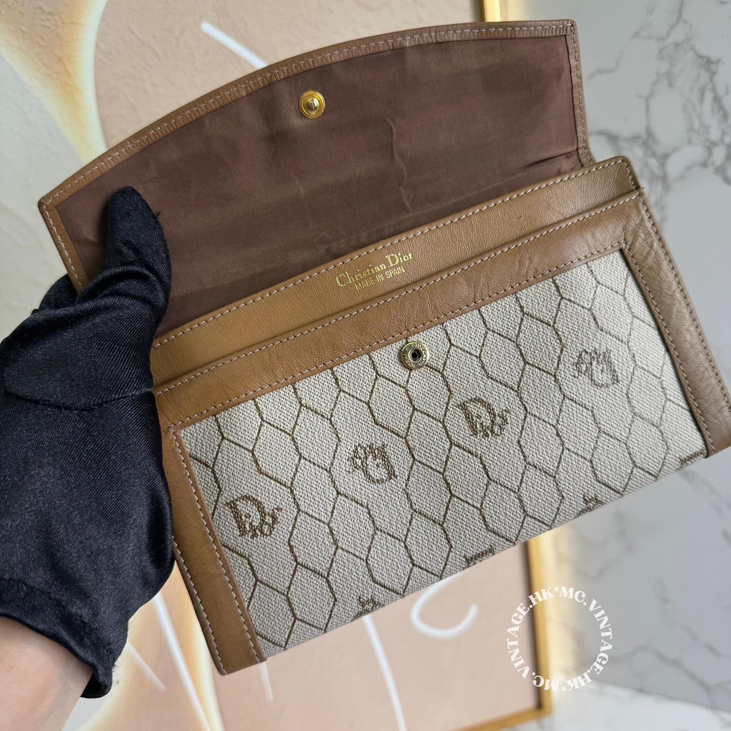 Dior Honeycomb Clutch / Wallet
