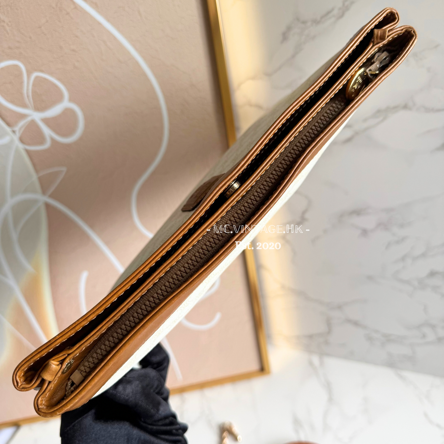 CELINE Vintage Macadam Clutch