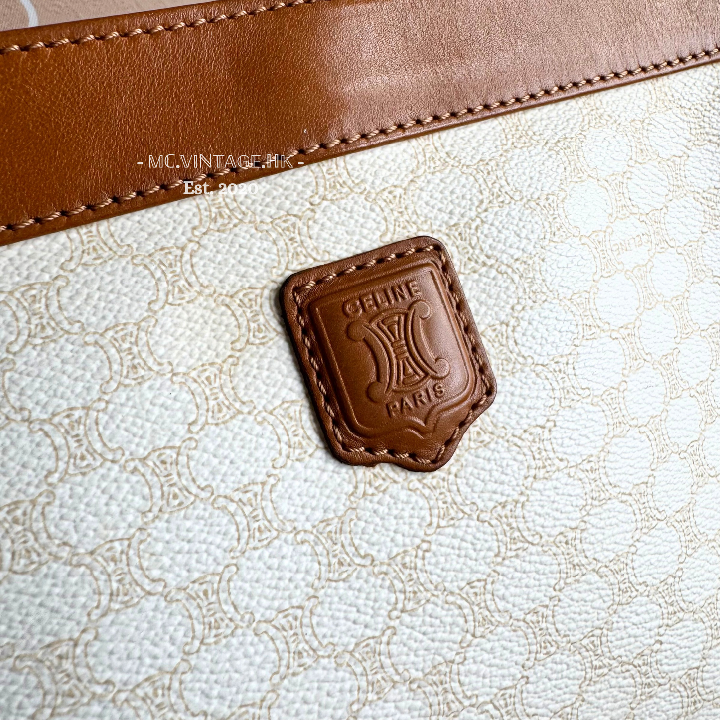 CELINE Vintage Macadam Clutch