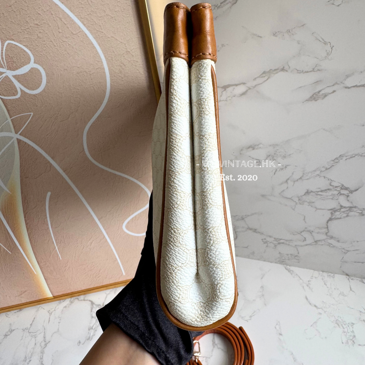 CELINE Vintage Macadam Clutch